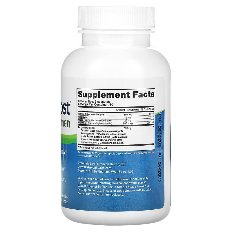 Fairhaven Health, CountBoost for Men, 60 Capsules 895749000189