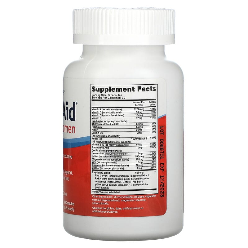 Fairhaven Health, FertilAid for Women, 90 Capsules 895749000042