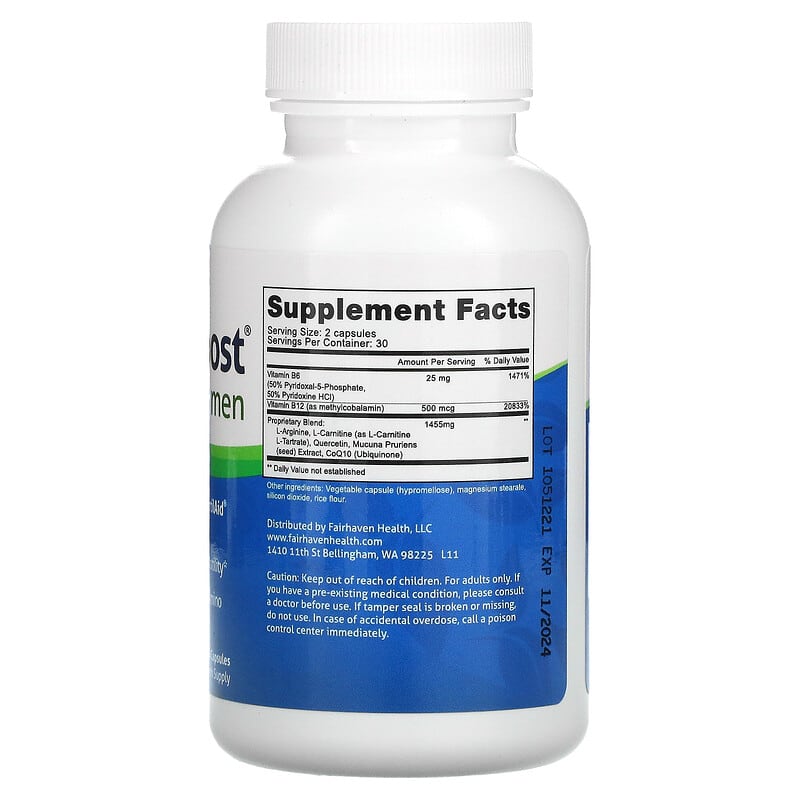 Fairhaven Health, MotilityBoost for Men, 60 Capsules 895749000172