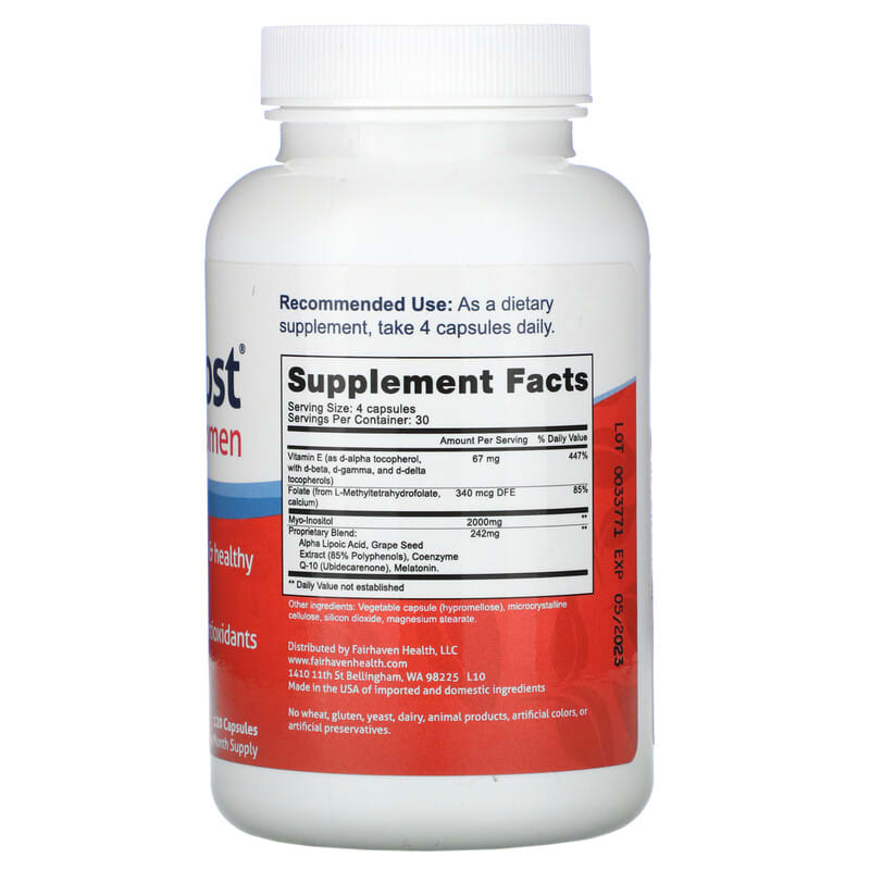 Fairhaven Health, OvaBoost for Women, 120 Capsules 895749000851