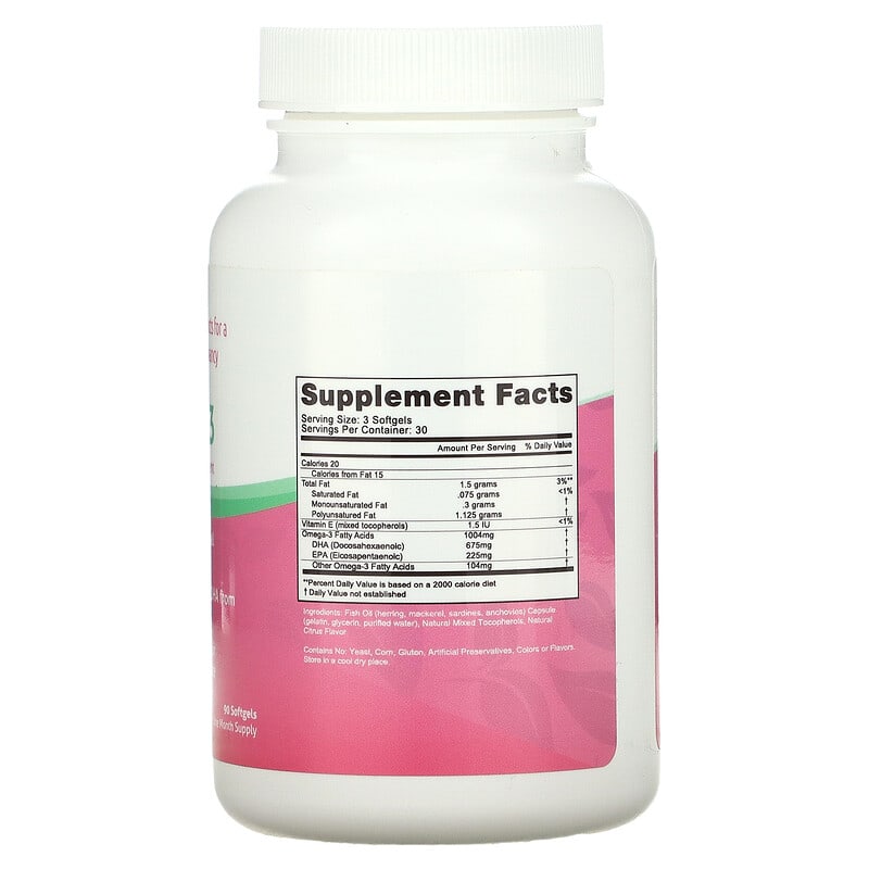 Fairhaven Health, PeaPod, Omega 3, 90 Softgels 895749000110