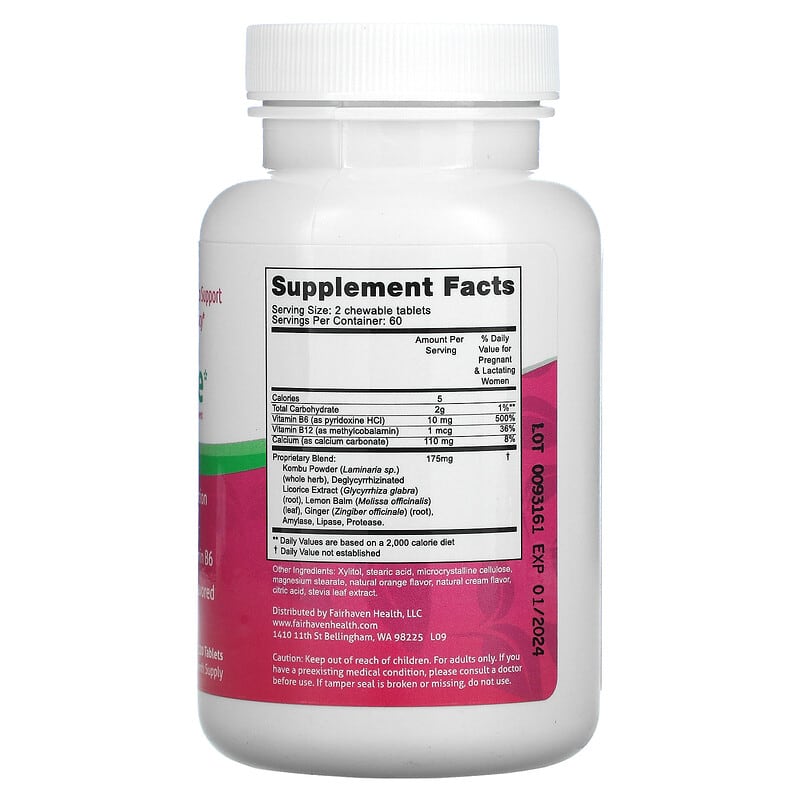 Fairhaven Health, PregEase, Orange Cream, 120 Tablets 895749000868