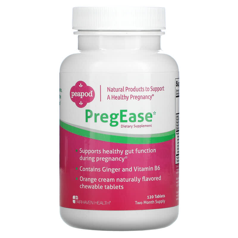 Fairhaven Health PregEase Orange Cream 120 Tablets 895749000868