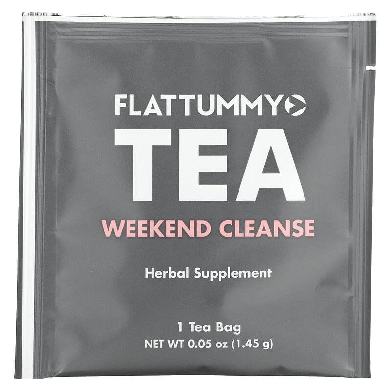 Flat Tummy, Weekend Cleanse 30 Day Program, 8 Tea Bags, 0.05 oz (1.45 g) Each 855119006531