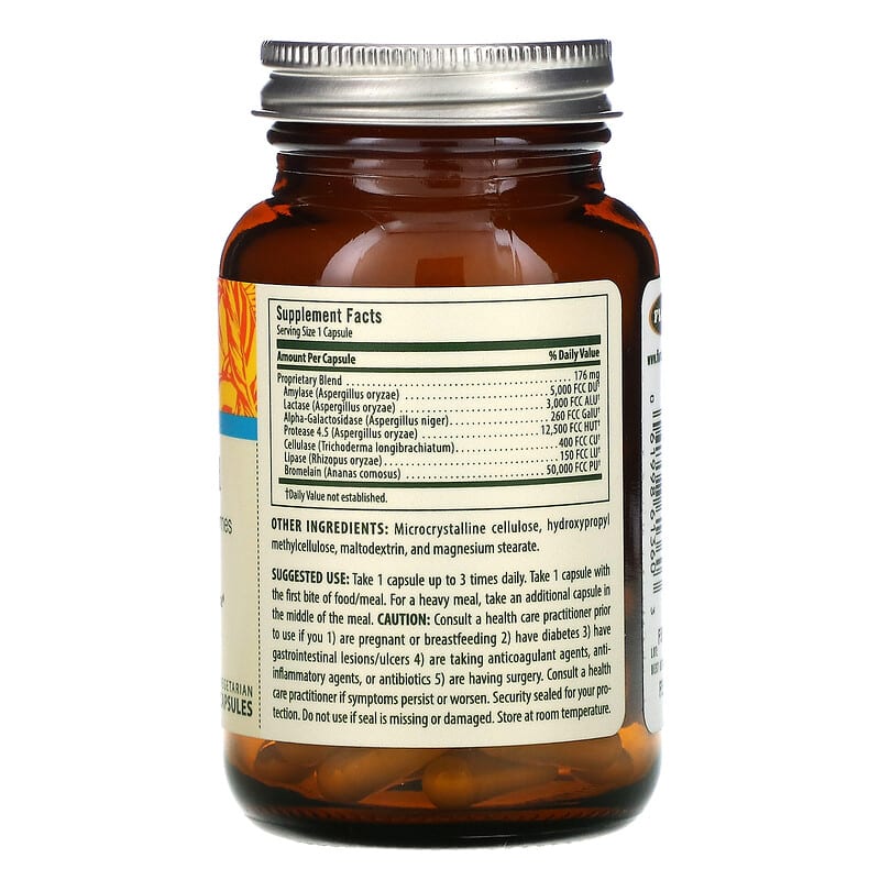 Flora, Enzyme Blend, 90 Vegetarian Capsules 61998613603