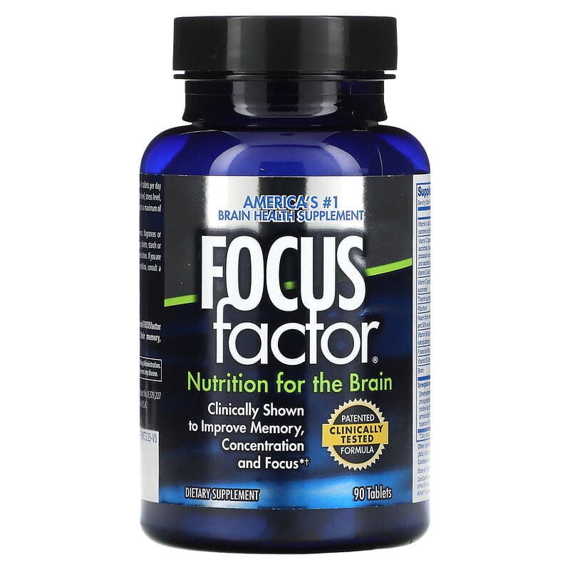 Focus Factor, Nutrition For The Brain, 90 Tablets 726000104134