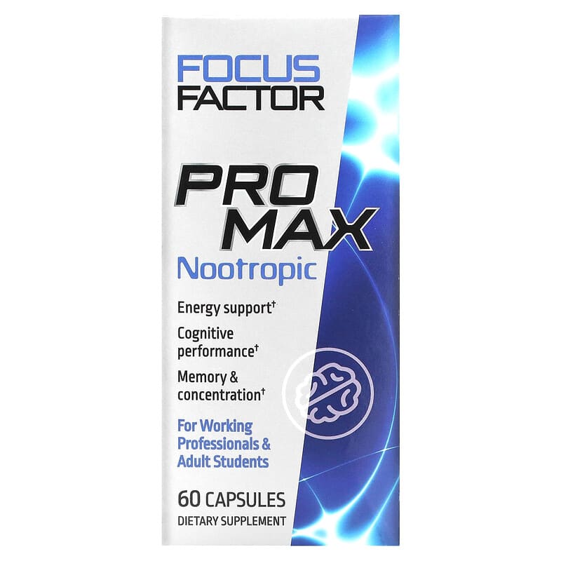 Focus Factor Pro Max Nootropic 60 Capsules 811909033705