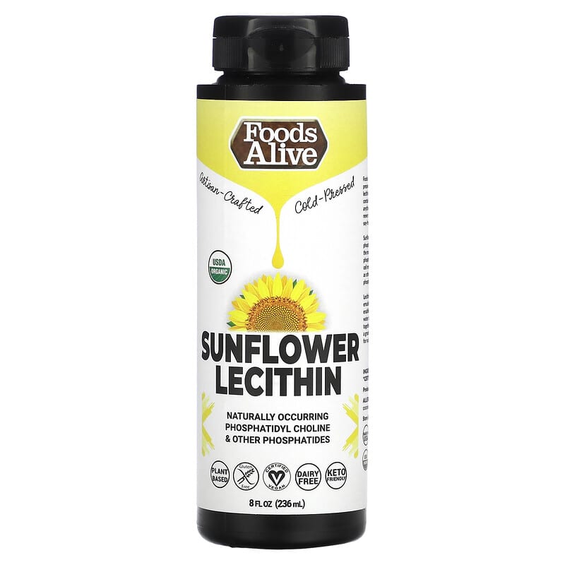 Foods Alive Sunflower Lecithin 8 fl oz (236 ml) 850008080098