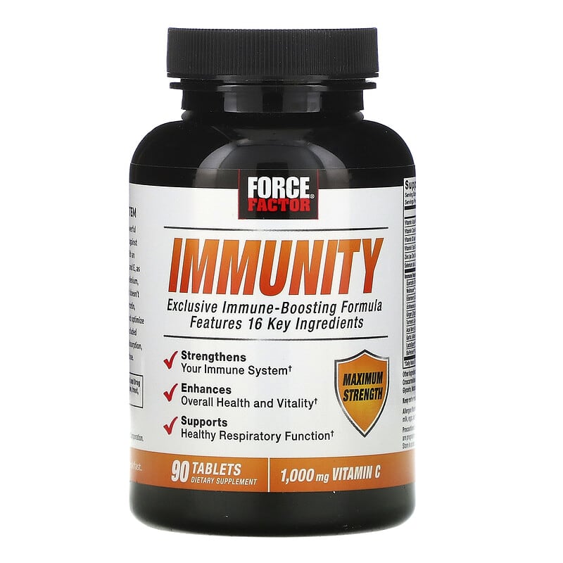 Force Factor, Immunity, 1,000 mg, 90 Tablets 818594015160