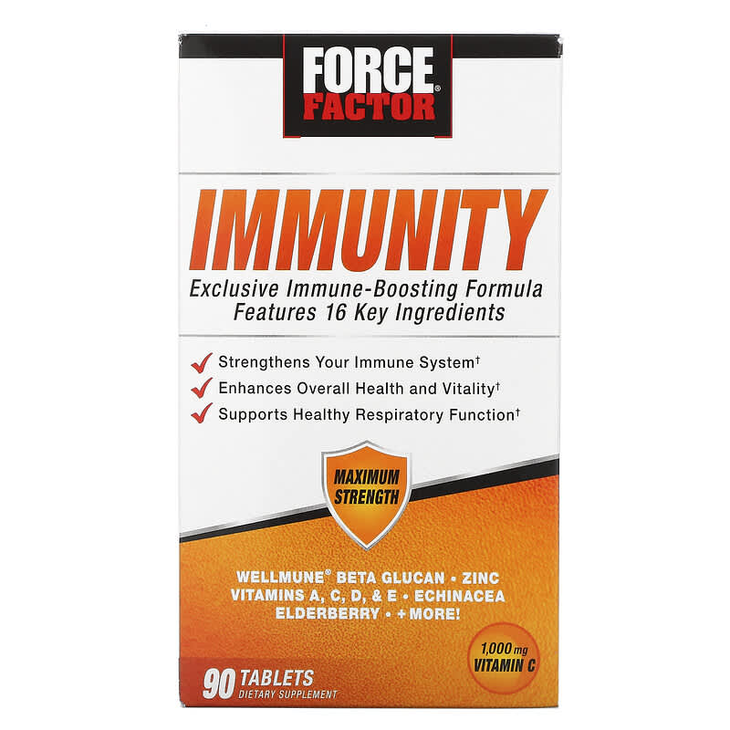 Force Factor Immunity 1,000 mg 90 Tablets 818594015160