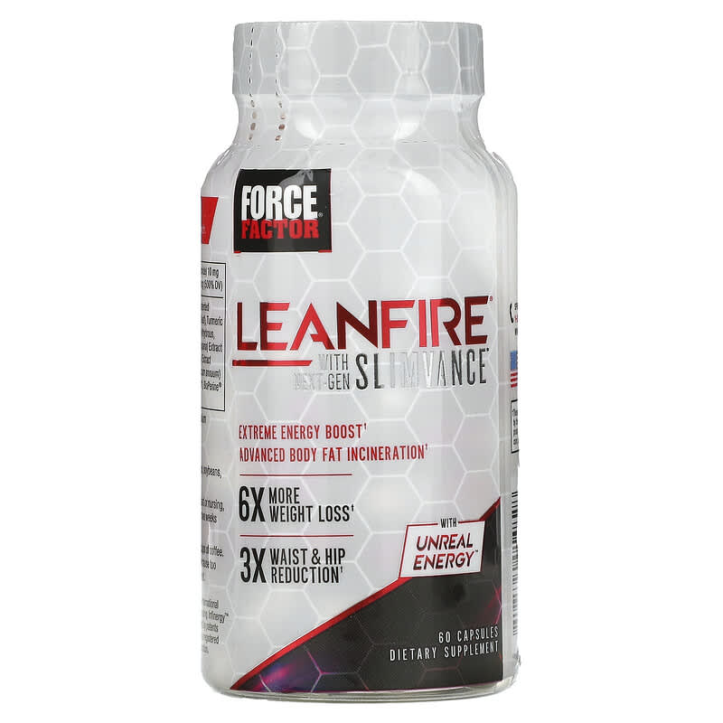 Force Factor, LeanFire with Next-Gen Slimvance, 60 Capsules 818594016983