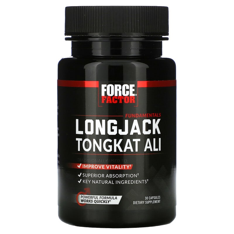 Force Factor, Longjack Tongkat Ali, 500 mg, 30 Capsules 818594014903