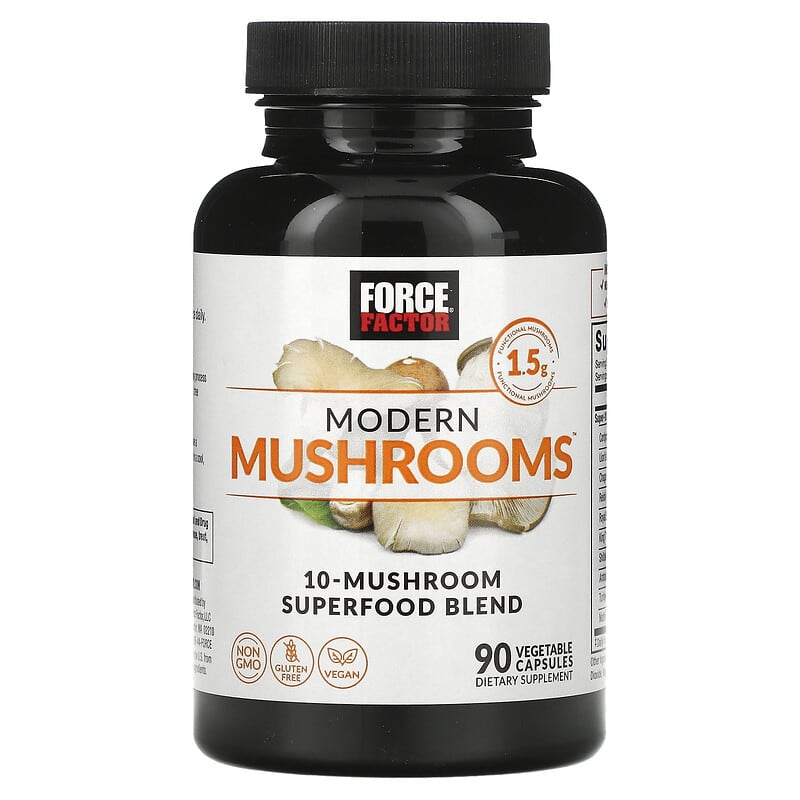 Force Factor, Modern Mushrooms, 90 Vegetable Capsules 818594019526