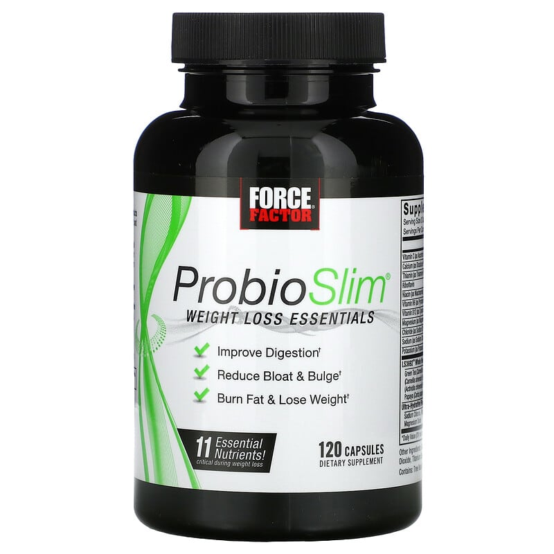 Force Factor, ProbioSlim, Weight Loss Essentials, 120 Capsules 818594014781