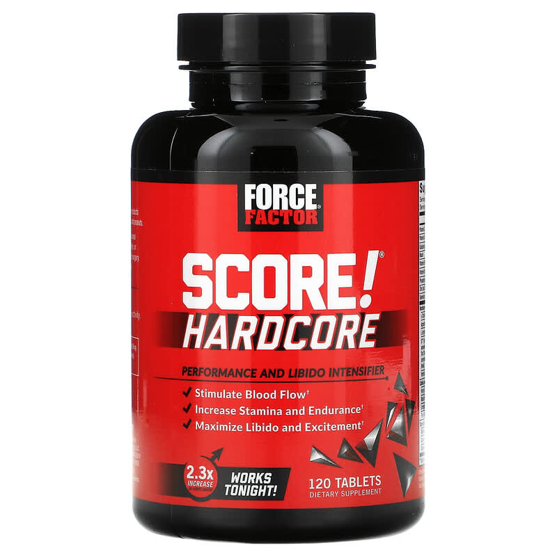 Force Factor, SCORE! Hardcore, Performance and Libido Intensifier, 120 Tablets 818594014798