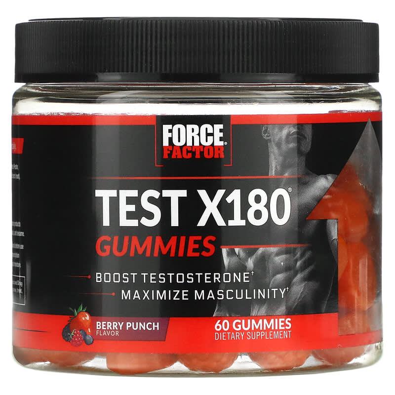 Force Factor Test X180 Berry Punch 60 Gummies 818594017171
