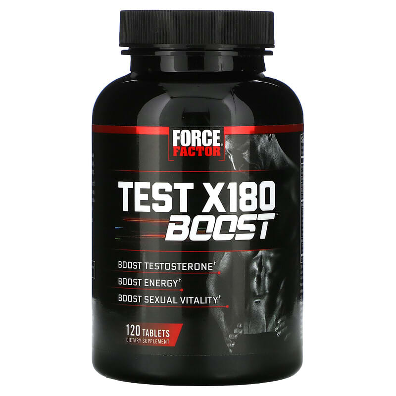 Force Factor, Test X180 Boost, Male Testosterone Booster, 120 Tablets 818594014774