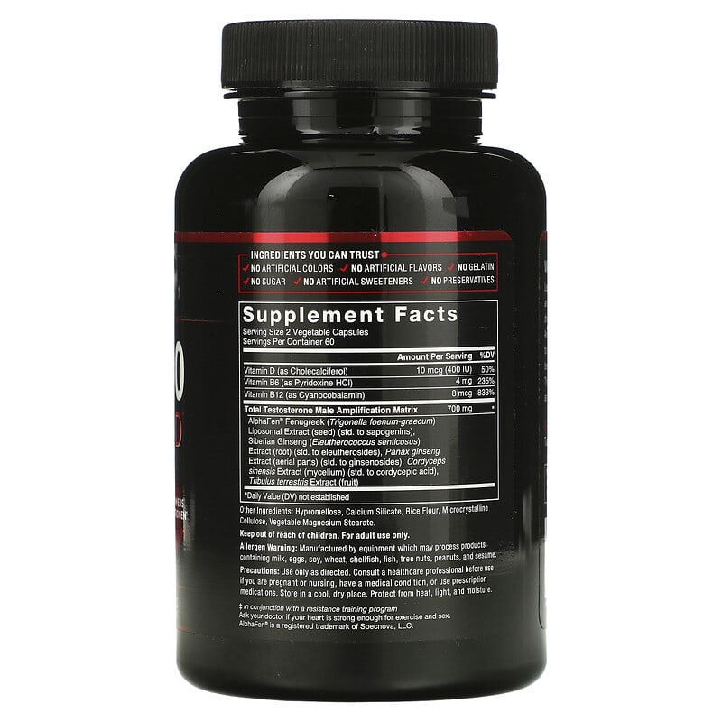 Force Factor, Test X180 Legend, Testosterone Booster, 120 Capsules 818594016990