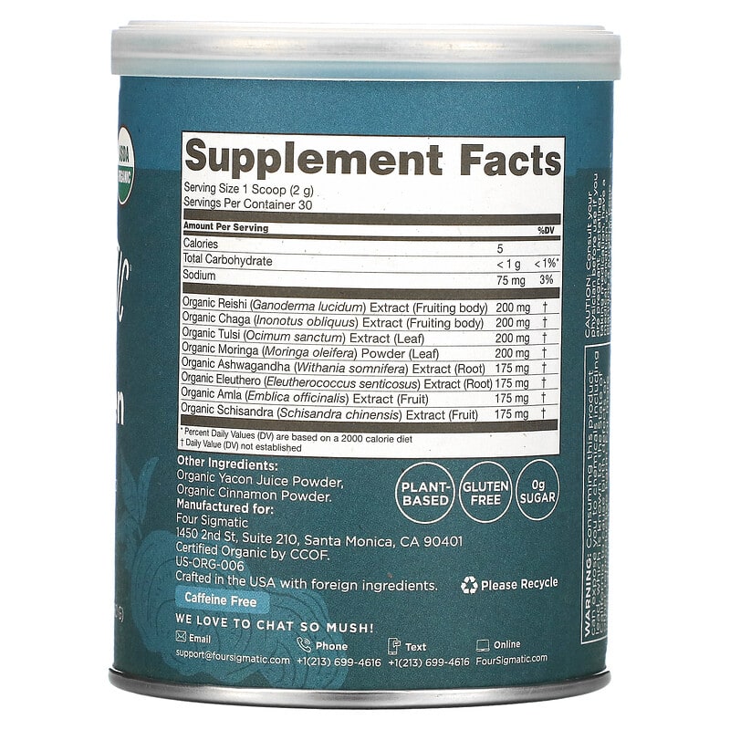 Four Sigmatic, Adaptogen Blend Mix, Balance, 2.12 oz (60 g) 816897020584