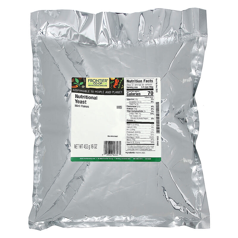 Frontier Co-Op, Nutritional Yeast, Mini Flakes, 16 oz (453 g) 89836023261