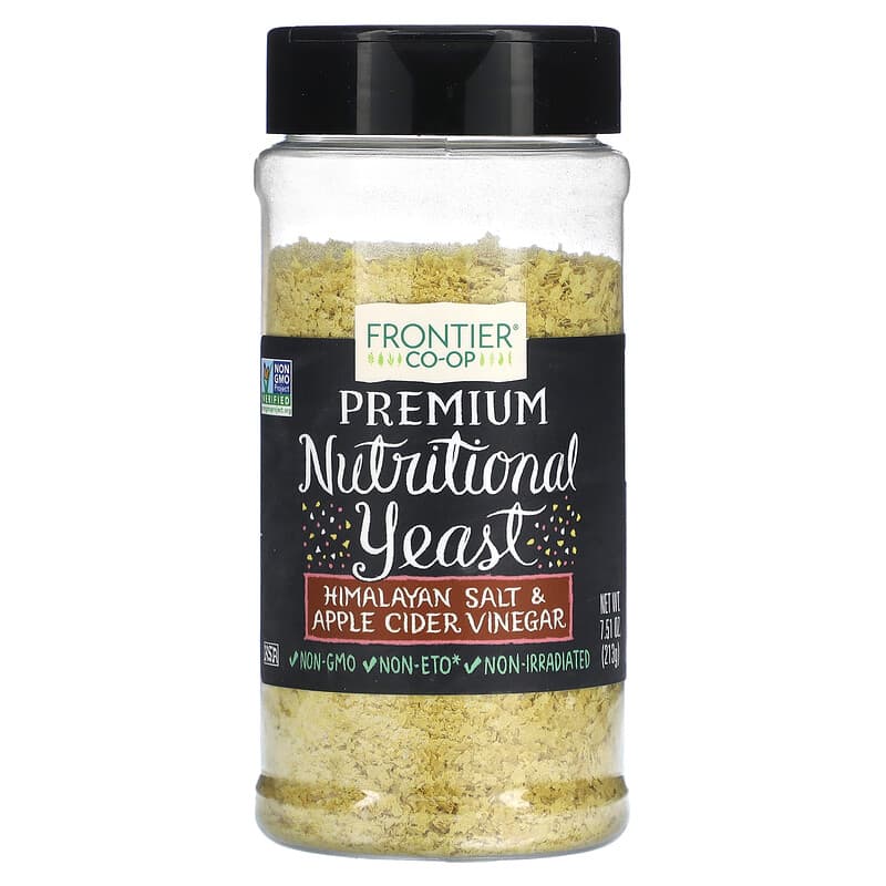 Frontier Co-Op Premium Nutritional Yeast Himalayan Salt & Apple Cider Vinegar 7.51 oz (213 g) 89836196552