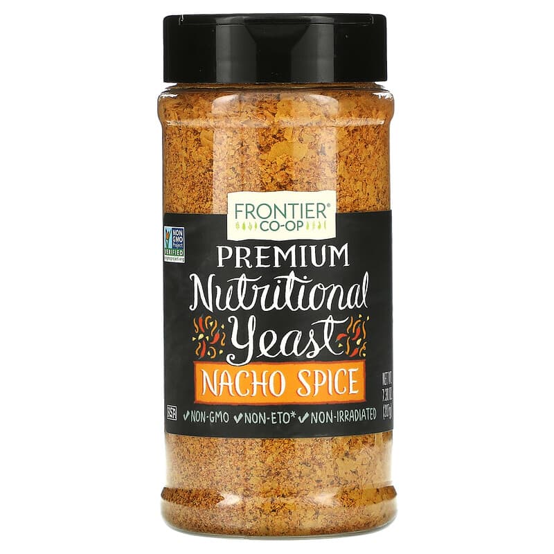 Frontier Co-Op Premium Nutritional Yeast Nacho Spice 7.3 oz (207 g) 89836196569