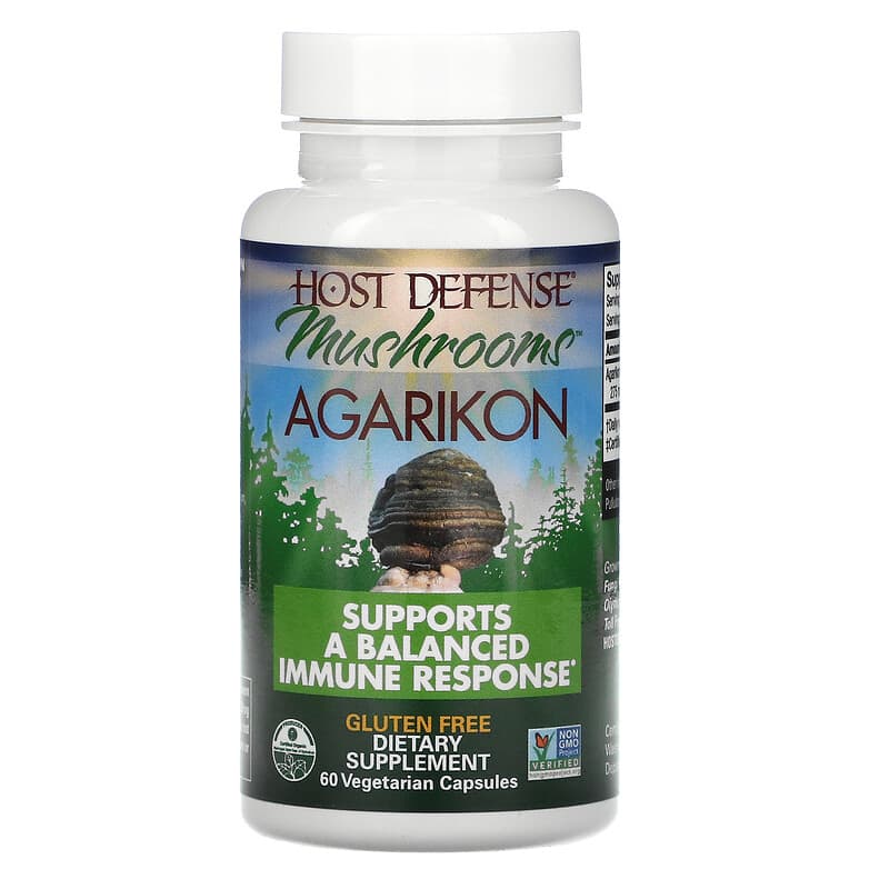 Fungi Perfecti Host Defense, Agarikon, 60 Vegetarian Capsules 633422031224
