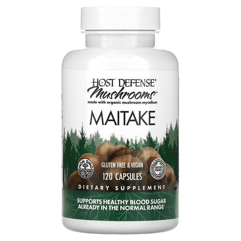 Fungi Perfecti Host Defense, Maitake, 120 Capsules 633422031538