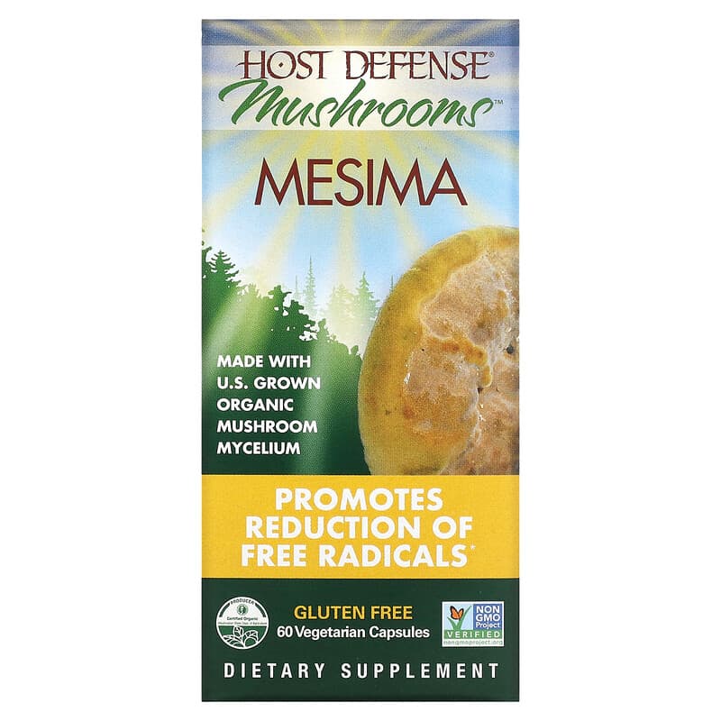Fungi Perfecti Host Defense Mesima 60 Vegetarian Capsules 633422032924