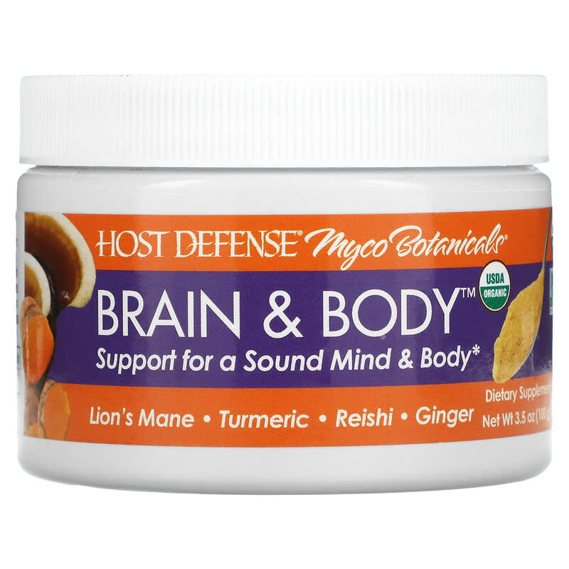 Fungi Perfecti Host Defense Myco Botanicals Brain & Body 3.5 oz (100 g) 633422955193