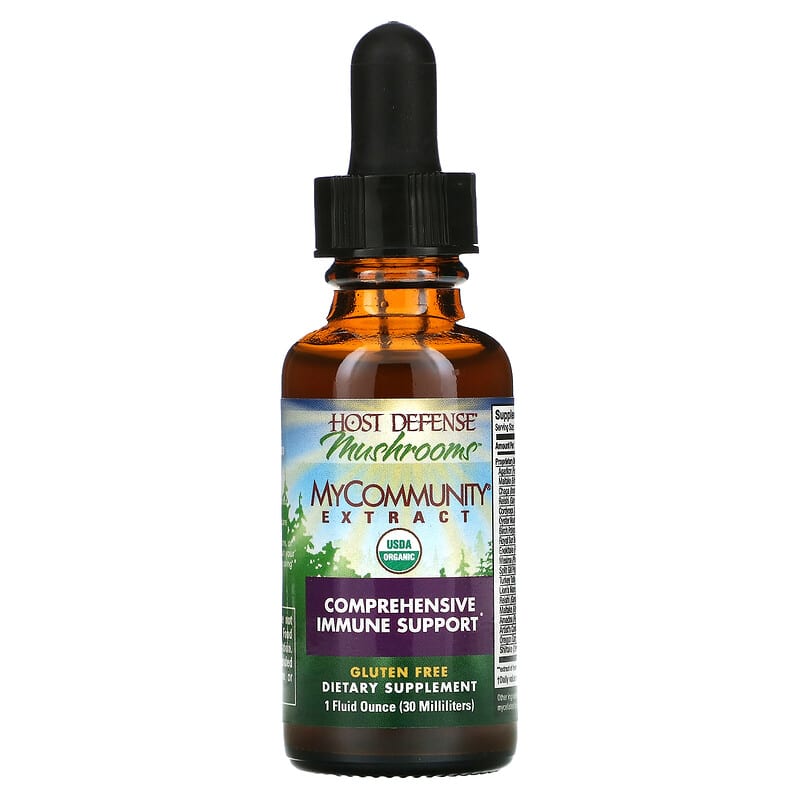 Fungi Perfecti Host Defense, MyCommunity Extract, 1 fl oz (30 ml) 633422058115