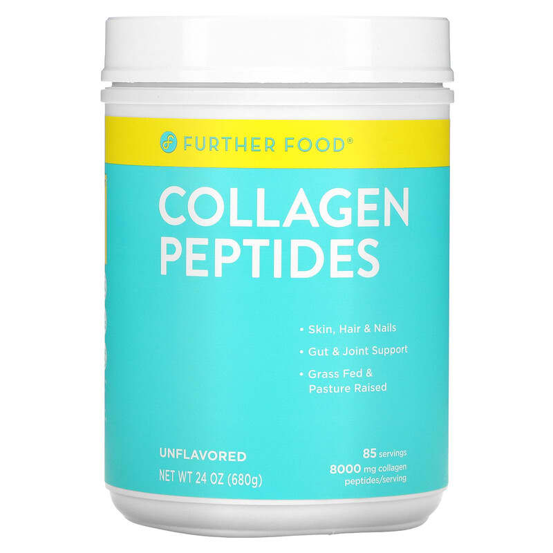 Further Food Collagen Peptides Unflavored 8,000 mg 24 oz (680 g) 646117813562