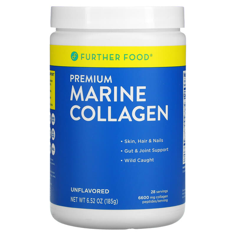 Further Food Premium Marine Collagen Peptides Unflavored 6.5 oz (185 g) 860706002629