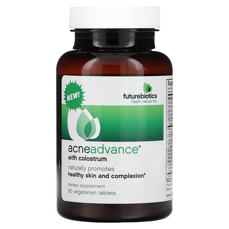 FutureBiotics, Acne Advance with Colostrum, 90 Vegetarian Tablets 49479025275