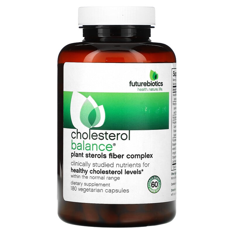FutureBiotics Cholesterol Balance 180 Vegetarian Capsules 49479025039