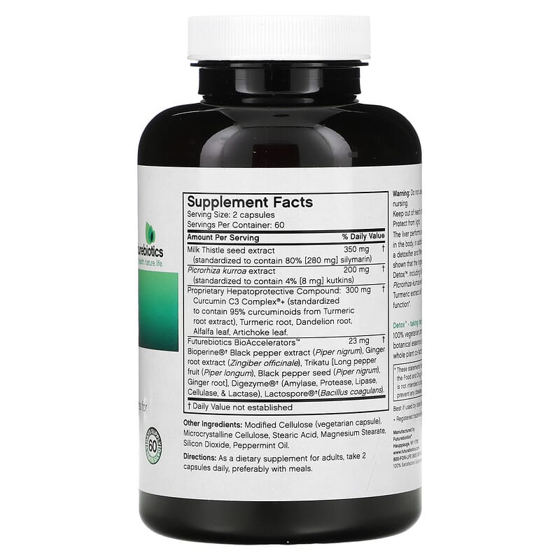 FutureBiotics, Detox, Daily Liver Support, 120 Vegetarian Capsules 49479025152