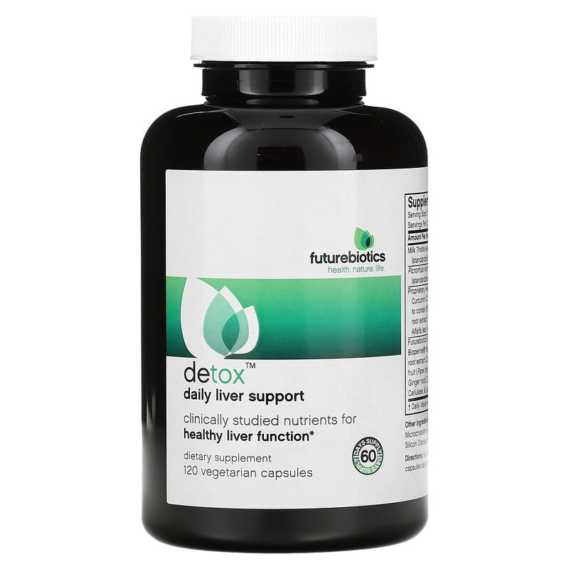 FutureBiotics Detox Daily Liver Support 120 Vegetarian Capsules 49479025152