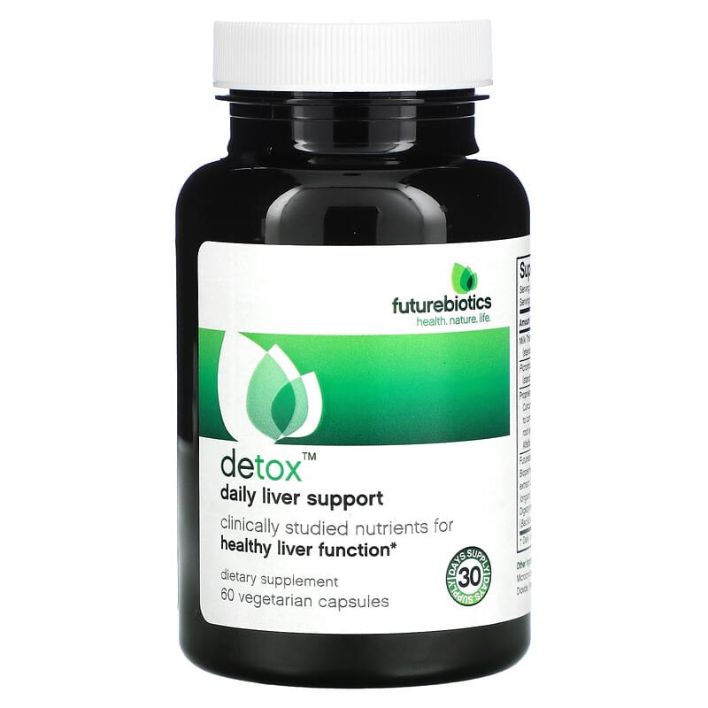 FutureBiotics, Detox, Daily Liver Support, 60 Vegetarian Capsules 49479025107