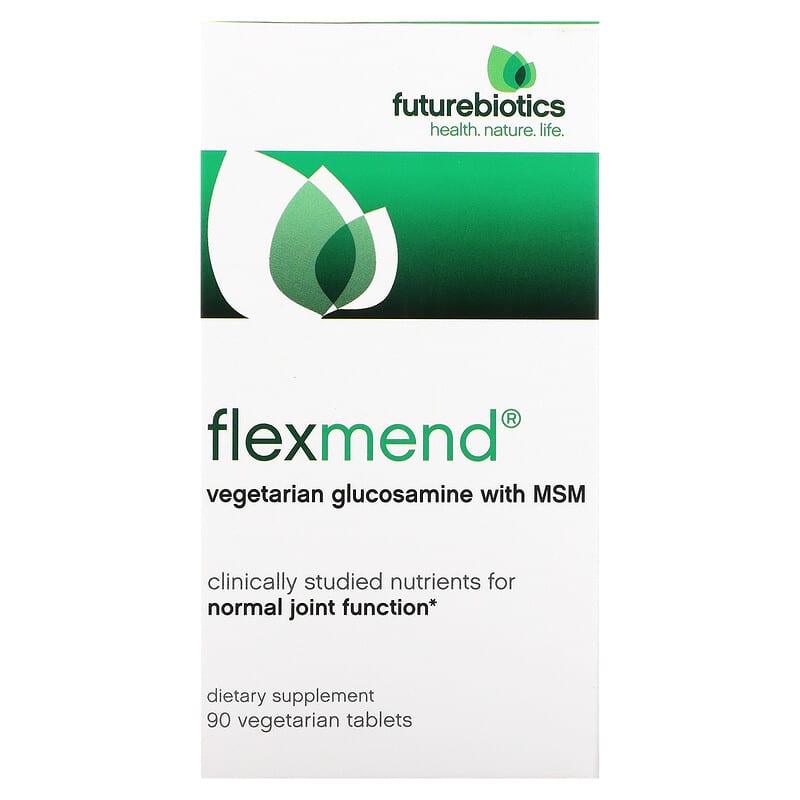 FutureBiotics FlexMend Vegetarian Glucosamine with MSM 90 Vegetarian Tablets 49479025046