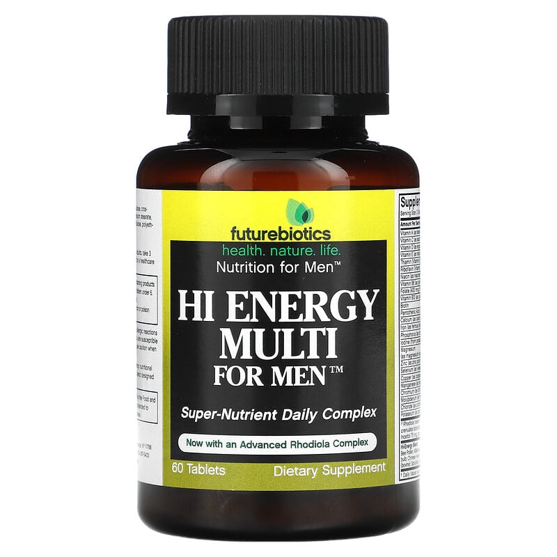 FutureBiotics Hi Energy Multi For Men 60 Tablets 49479001897