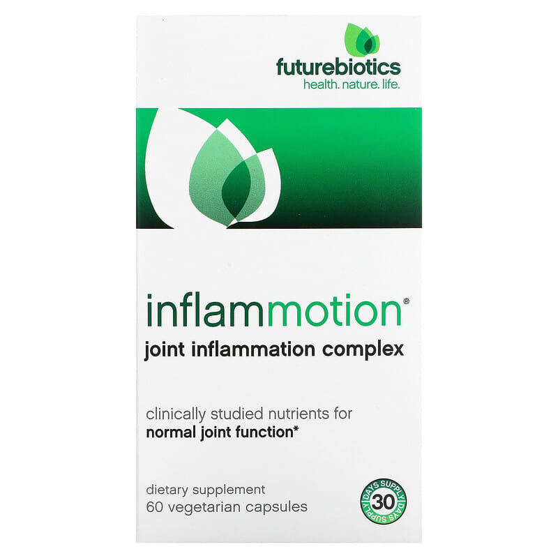 FutureBiotics InflamMotion Joint Inflammation Complex 60 Vegetarian Capsules 49479025183