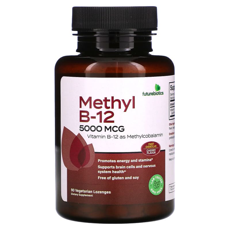 FutureBiotics Methyl B-12 Cherry 5,000 mcg 90 Vegetarian Lozenges 49479501106