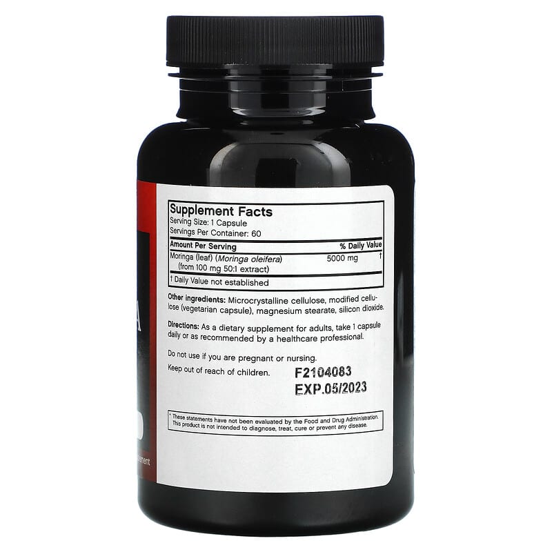 FutureBiotics, Moringa, 5,000 mg, 60 Vegetarian Capsules 49479006502