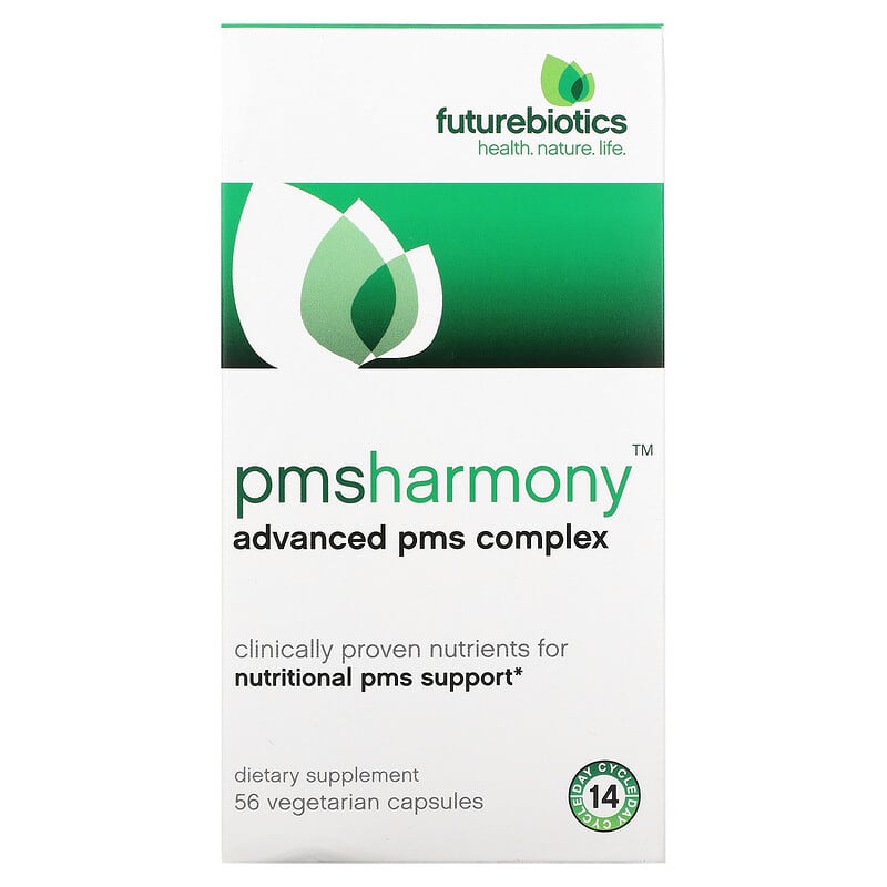 FutureBiotics PMSHarmony Advanced PMS Complex 56 Vegetarian Capsules 49479025121