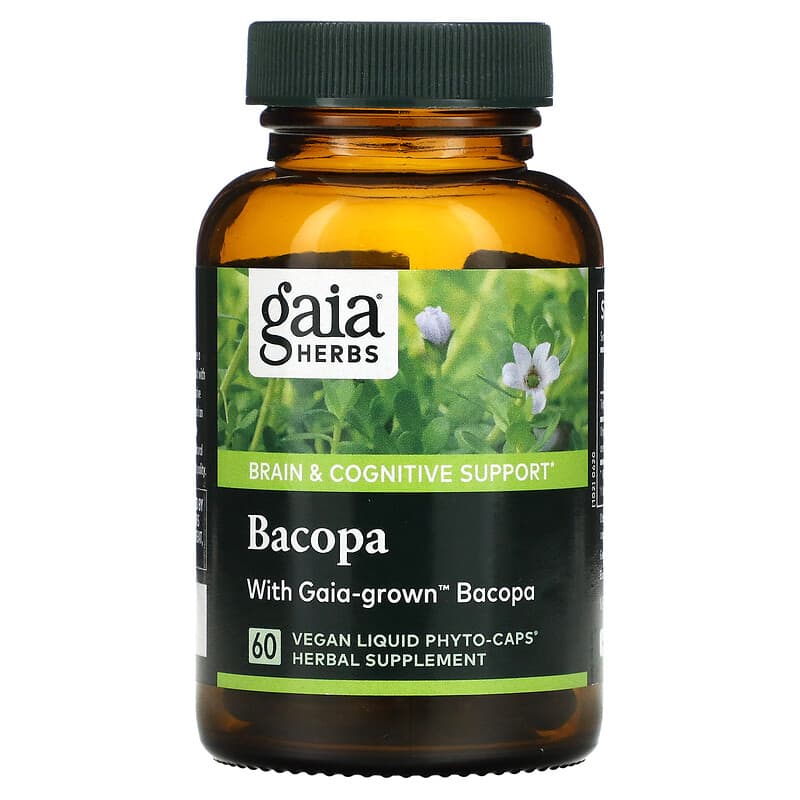Gaia Herbs, Bacopa, 60 Vegan Liquid Phyto-Caps 751063150842