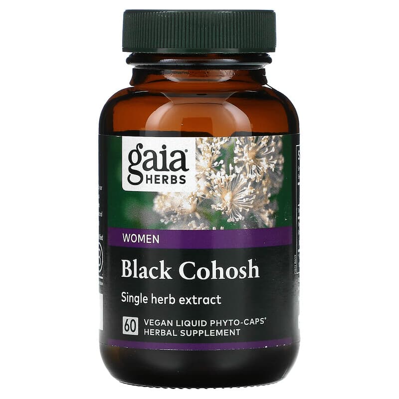 Gaia Herbs, Black Cohosh, 60 Vegan Liquid Phyto-Caps 751063401906