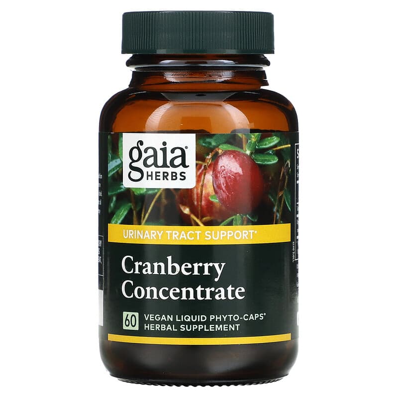 Gaia Herbs, Cranberry Concentrate, 60 Vegan Liquid Phyto-Caps 751063403306