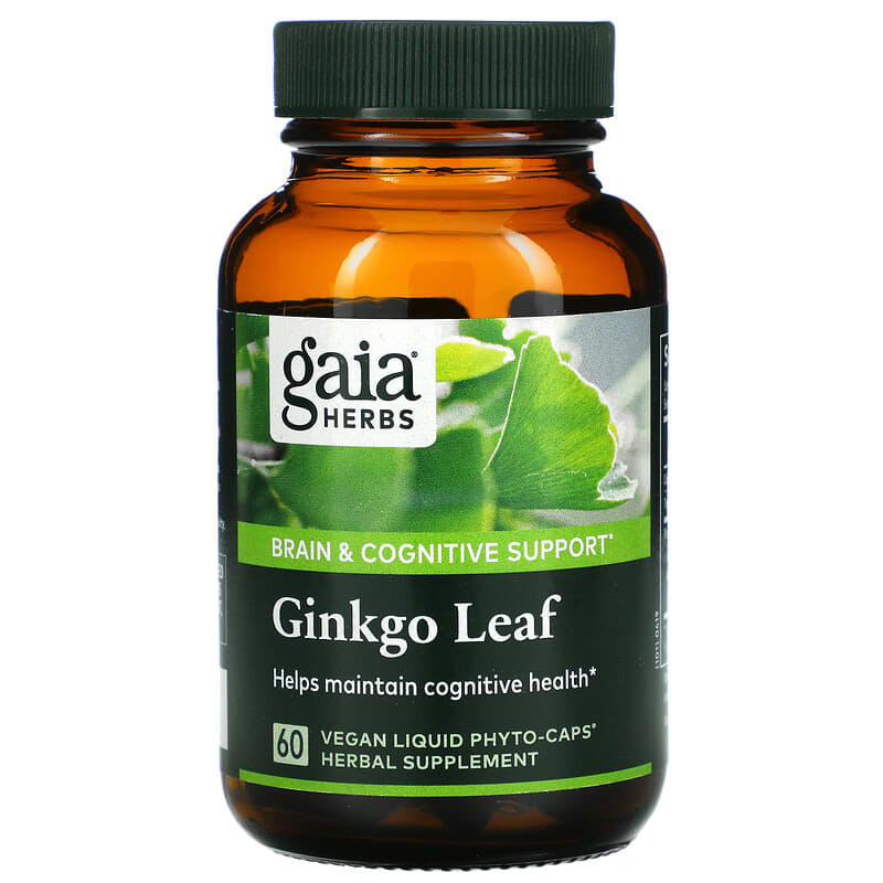 Gaia Herbs, Ginkgo Leaf, 60  Vegan Liquid Phyto-Caps 751063398701