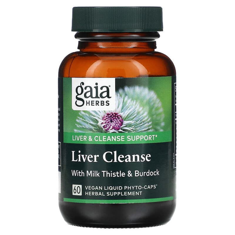 Gaia Herbs, Liver Cleanse, 60 Vegan Liquid Phyto-Caps 751063146029