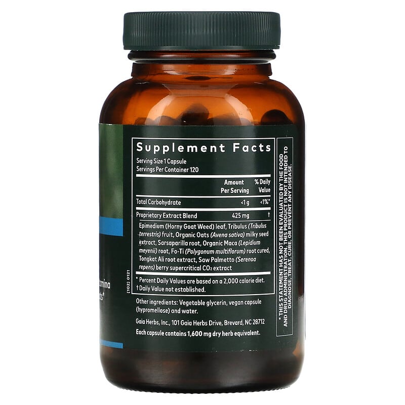 Gaia Herbs, Male Libido, 120 Vegan Liquid Phyto-Caps 751063146173